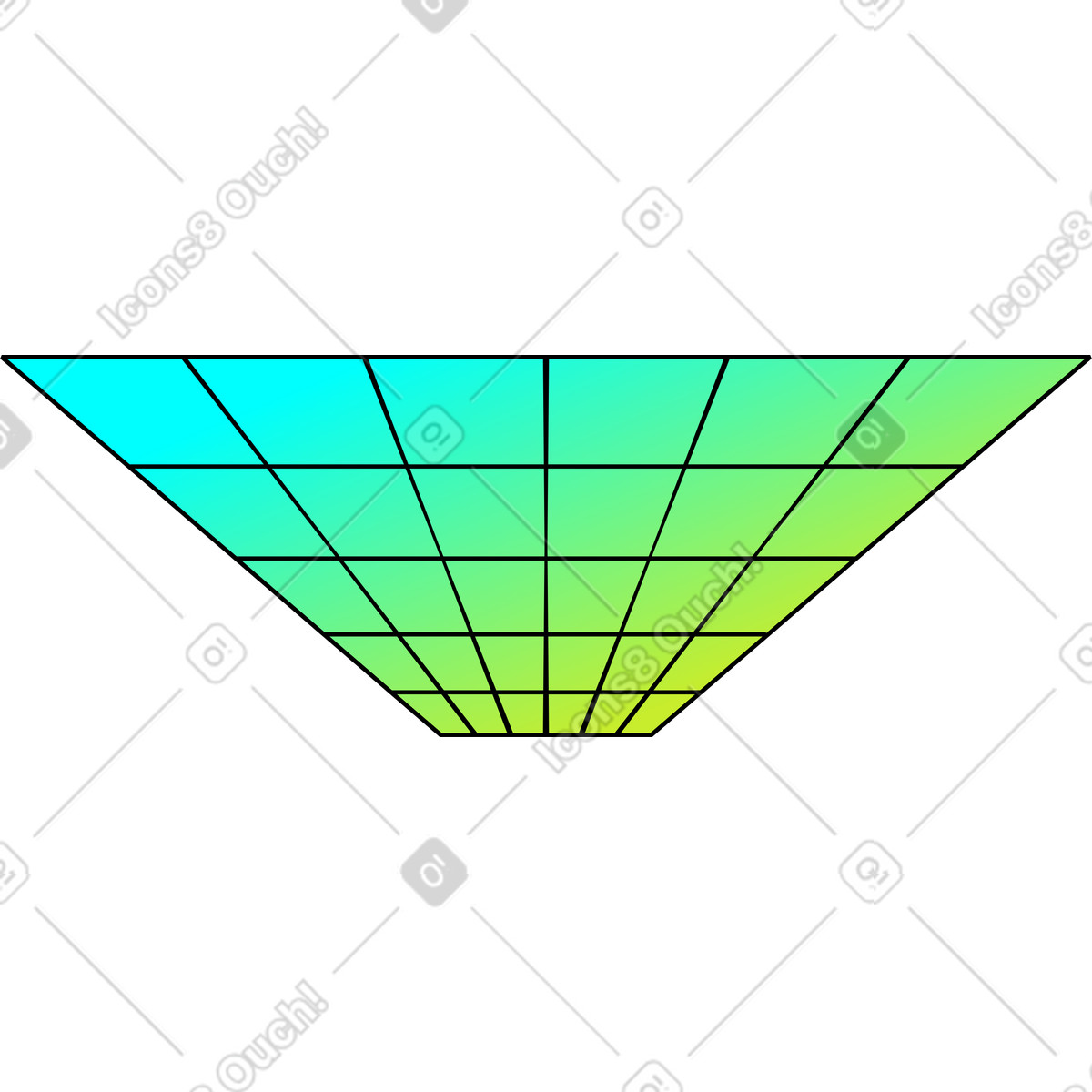 Ilustración Forma rayada en estilo Memphis a descargar en PNG y SVG
