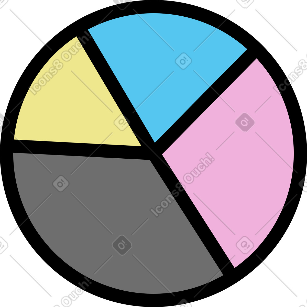 Graph illustration in PNG, SVG