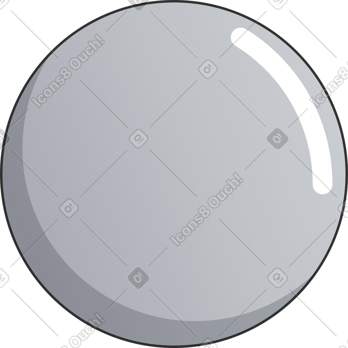 Ilustração de Bola metal em no estilo Kit para baixar em PNG, SVG
