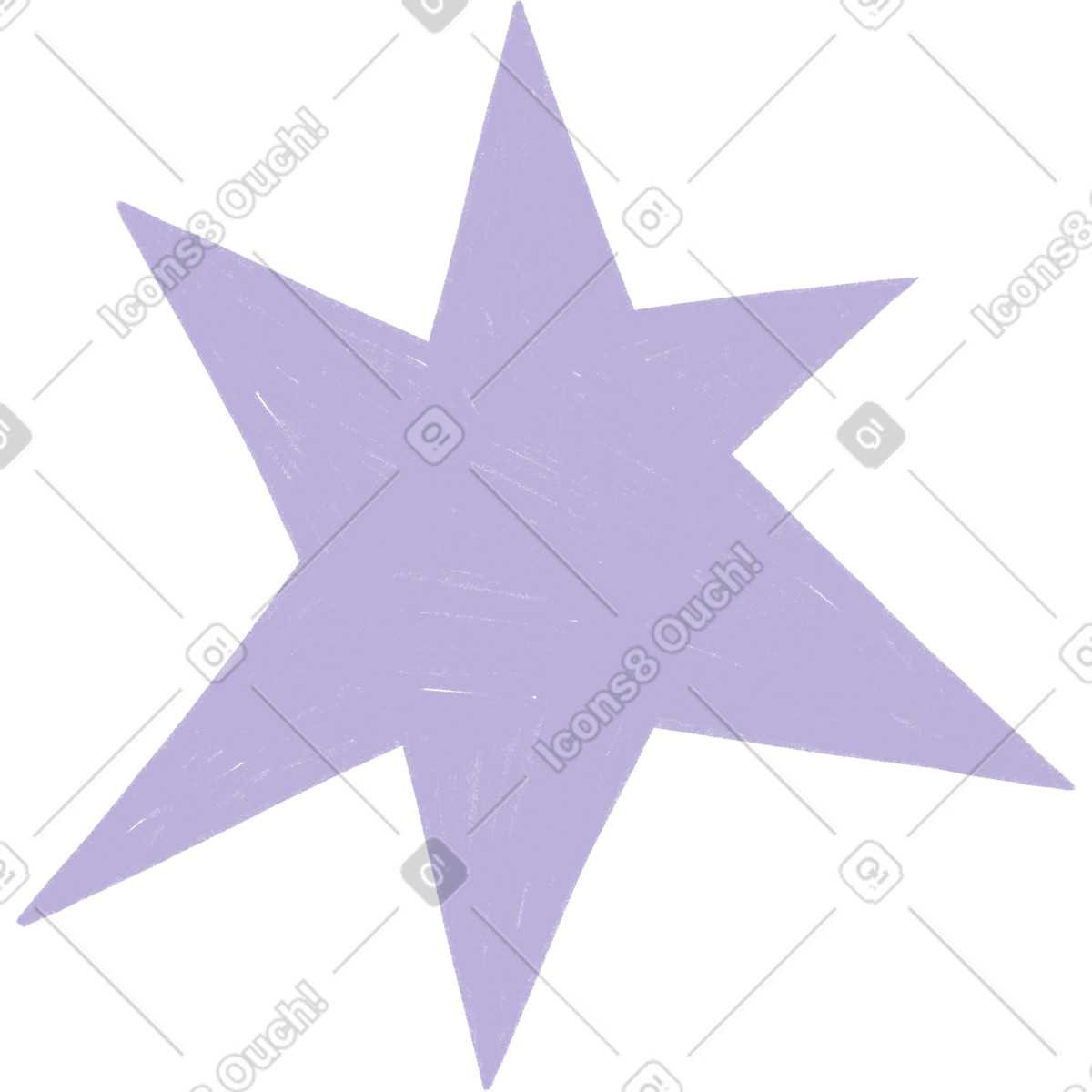 Ilustración Purple star en estilo Tutti a descargar en PNG y SVG