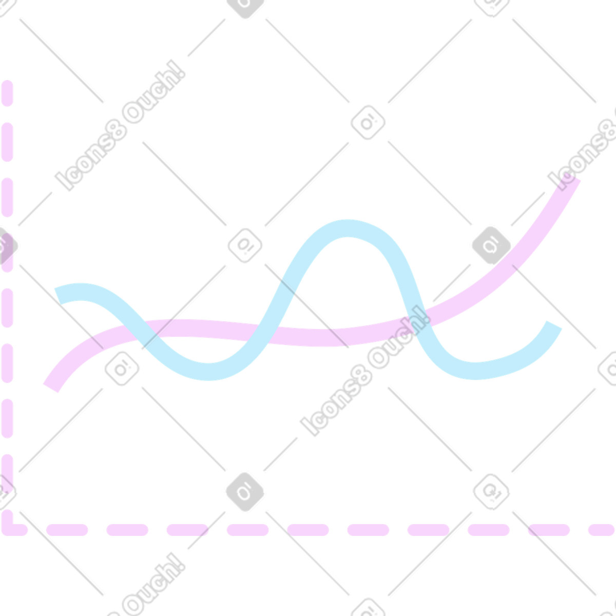 Graph illustration in PNG, SVG