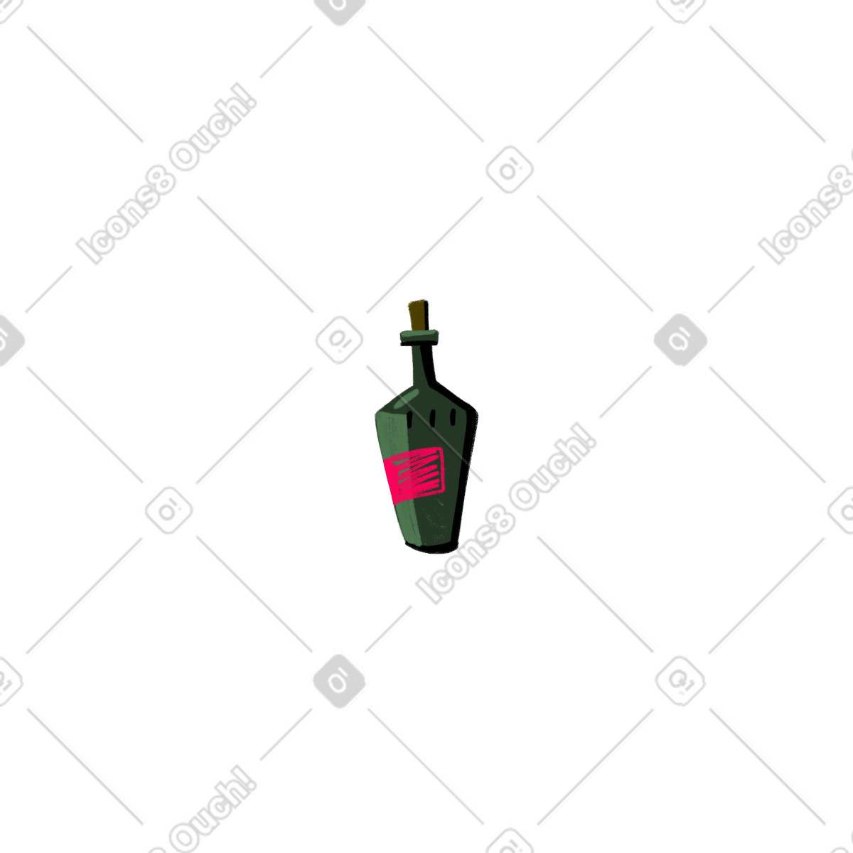 下载 Atomic 风格的 瓶子 插画，支持 PNG、SVG 格式