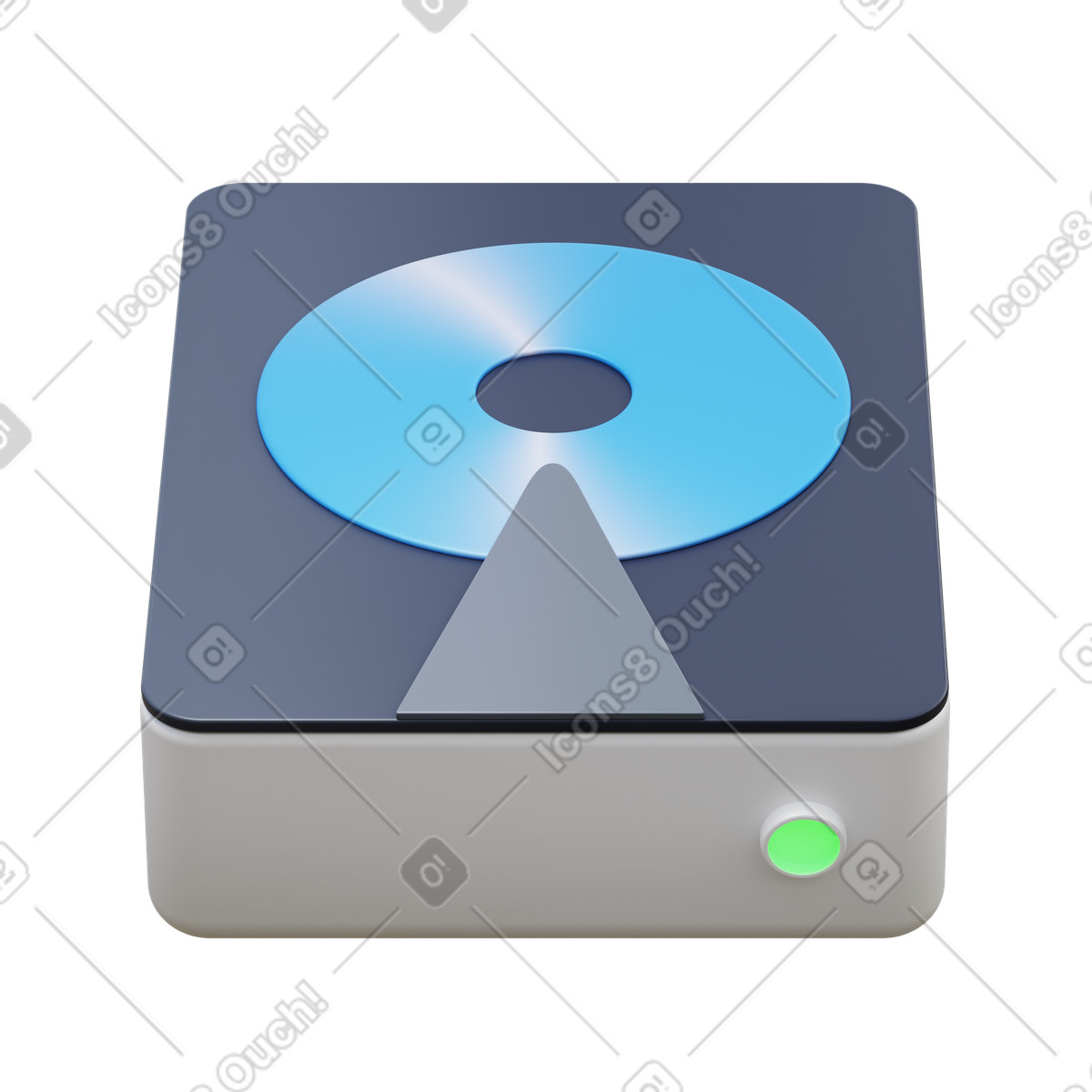 Ilustração de Hdd em no estilo 3D Fluency para baixar em PNG, SVG