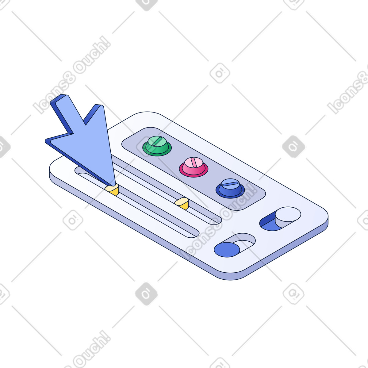 User interface customization, Product personalization settings, UX Design Tools animated illustration in GIF, Lottie (JSON), AE