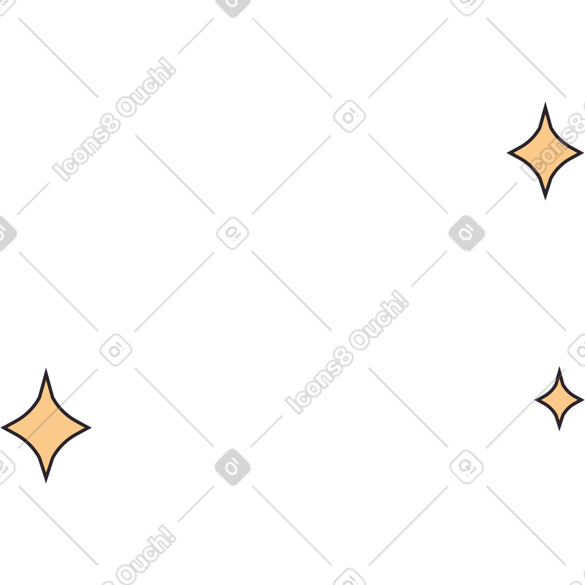 Illustration Sequins star dans le style Eastwood à télécharger aux formats PNG, SVG