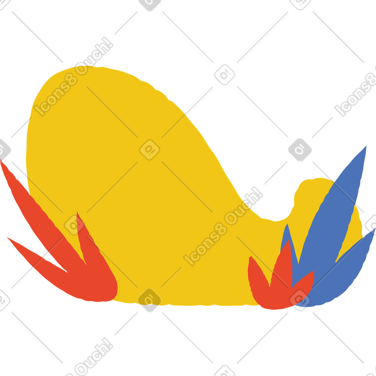 Field illustration in Bermuda style download in PNG, SVG