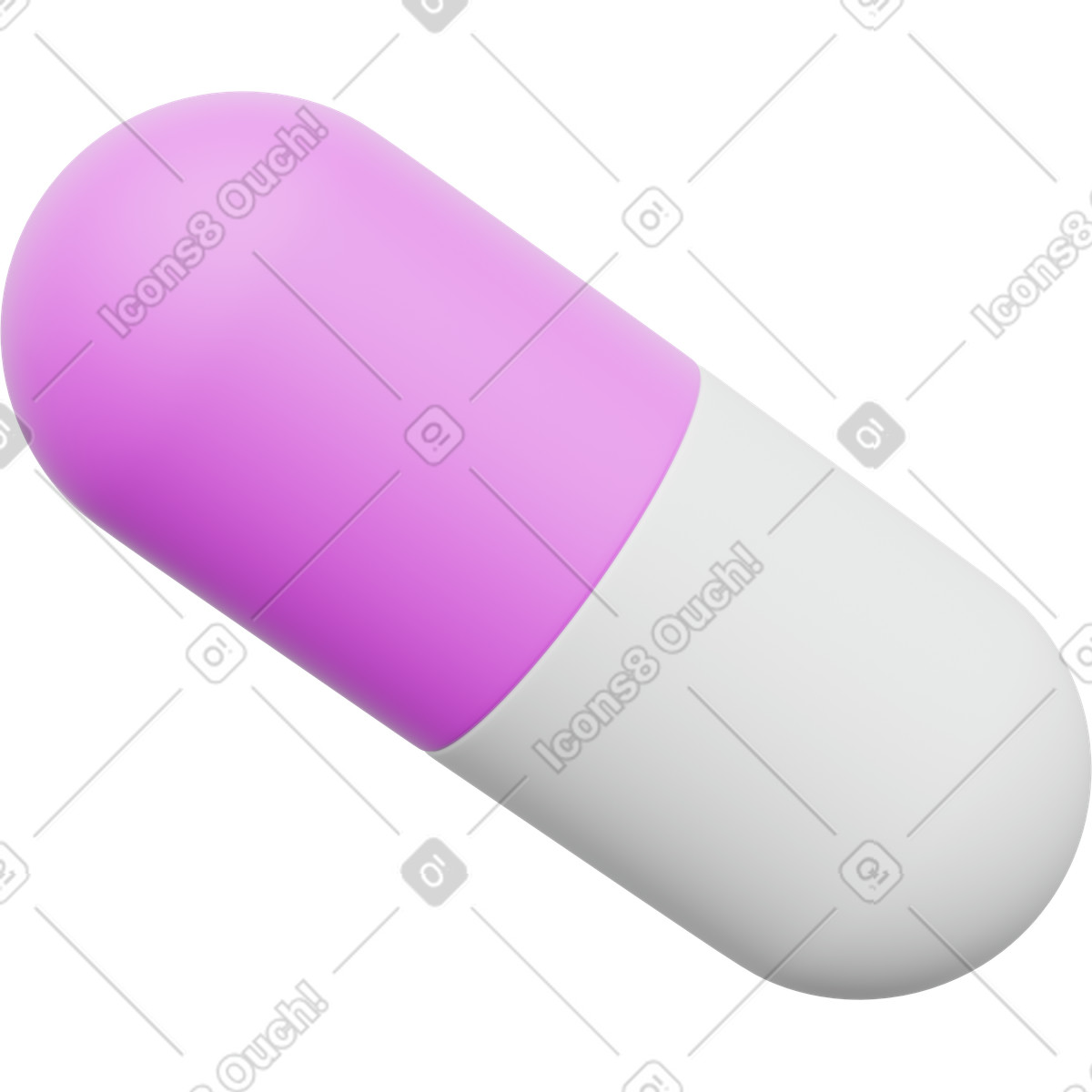 Ilustración Medication capsule icon for pharmacy services and healthcare applications en estilo 3D Playful a descargar en PNG y SVG