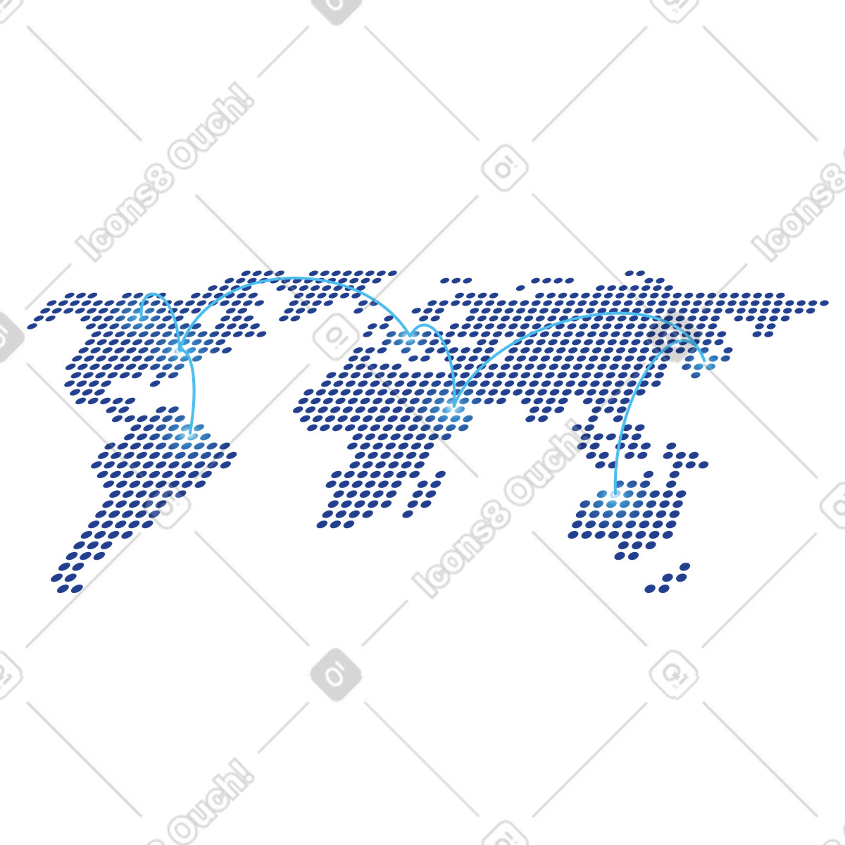 Network illustration in PNG, SVG, GIF formats