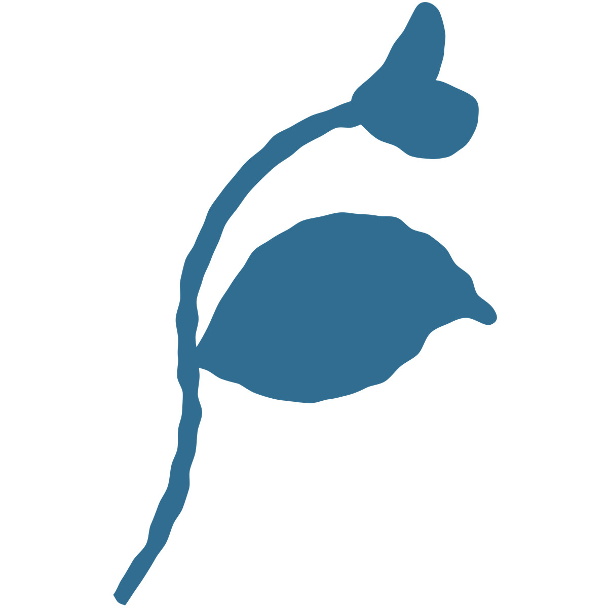 Small branch with leaves illustration in Cherry style download in PNG, SVG
