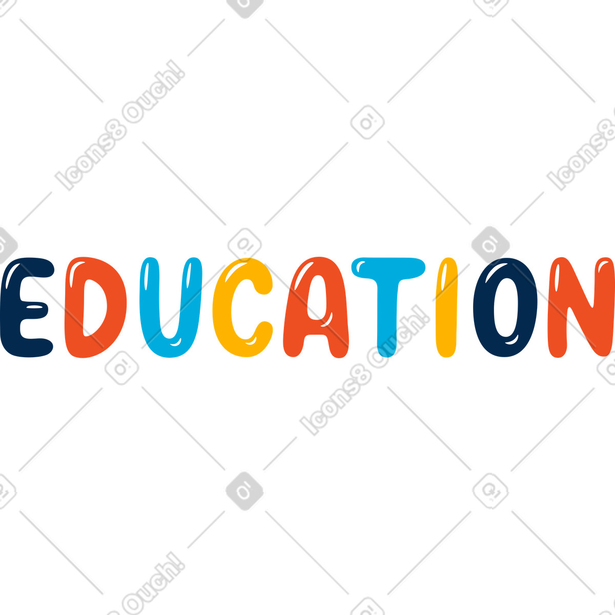 Education illustration in Flame style download in PNG, SVG