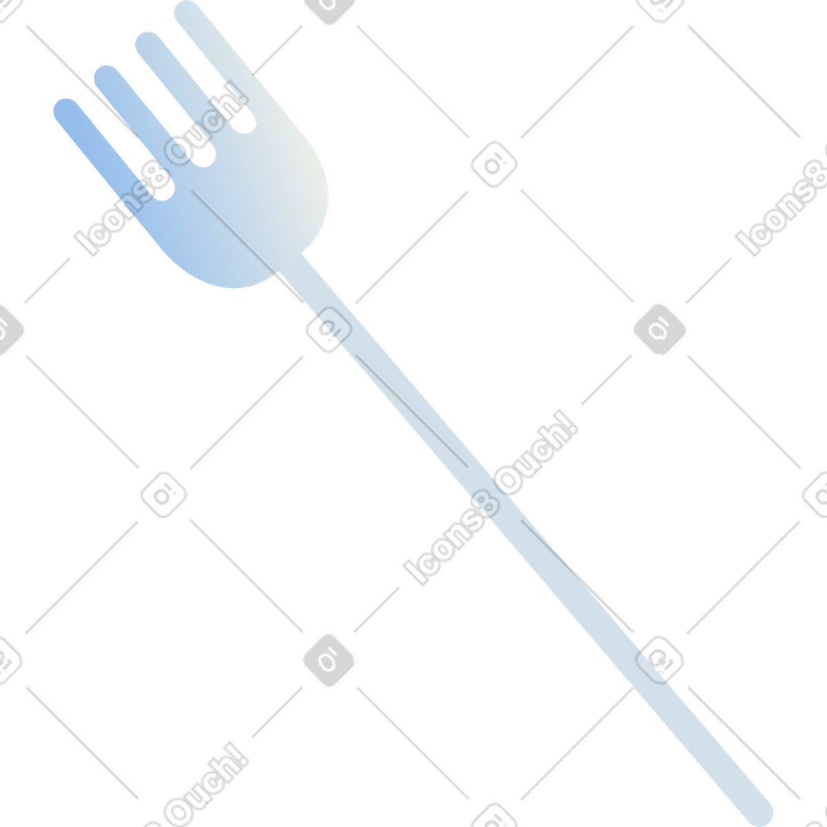 Fork illustration in Beam style download in PNG, SVG