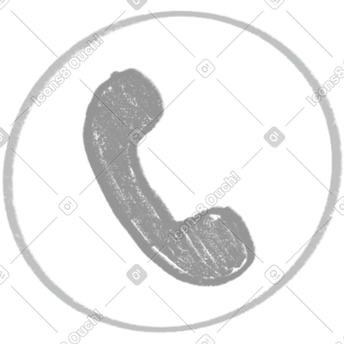 Ilustração de Gray phone icon em no estilo Company para baixar em PNG, SVG