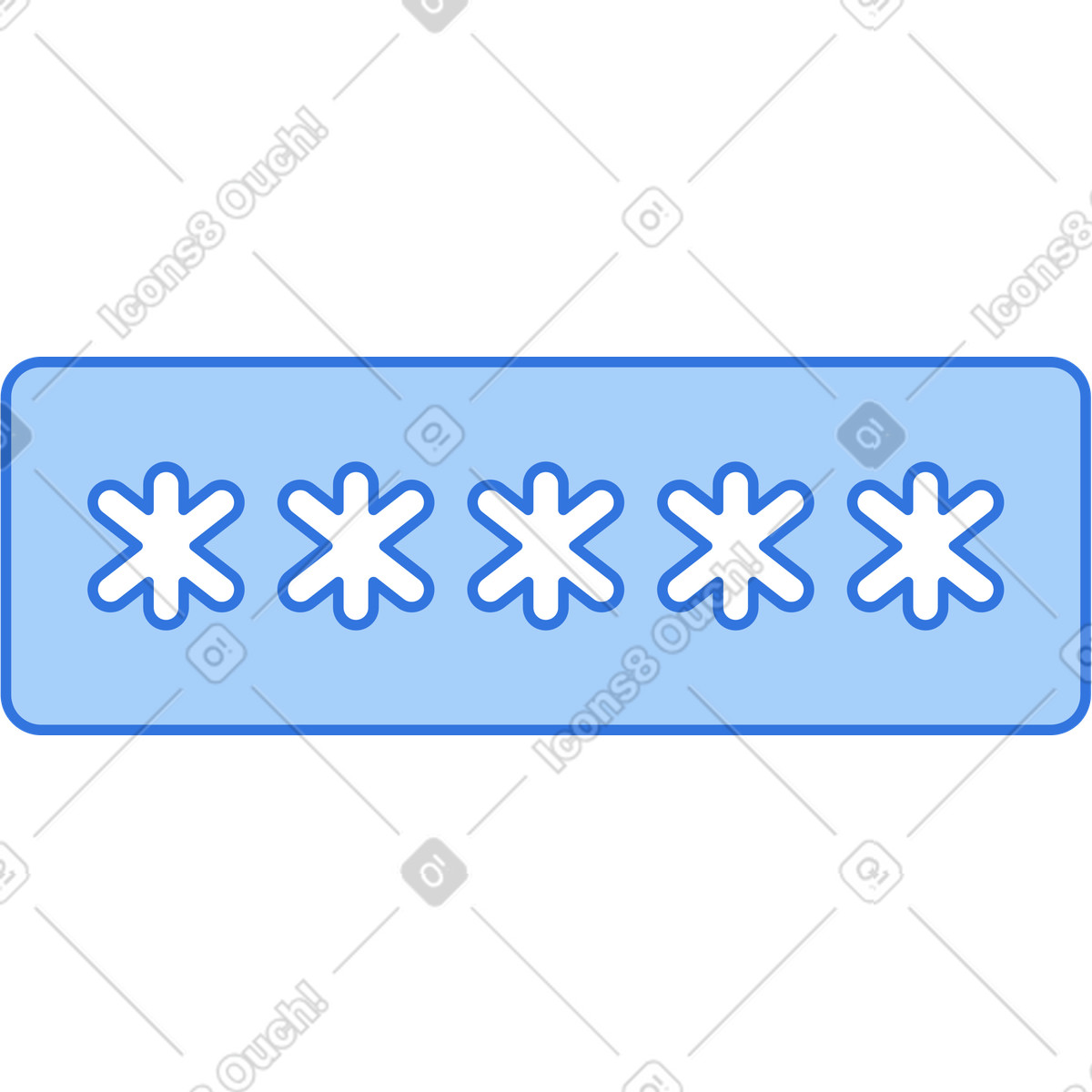Password illustration in PNG, SVG