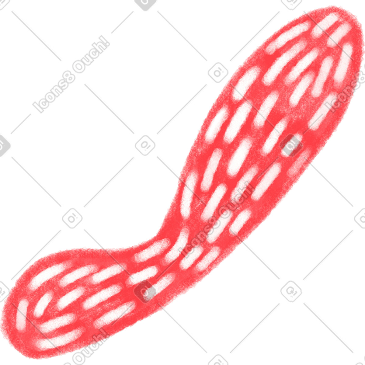 Doodle 스타일의 Red texture spot with speckles 일러스트레이션 PNG, SVG 다운로드