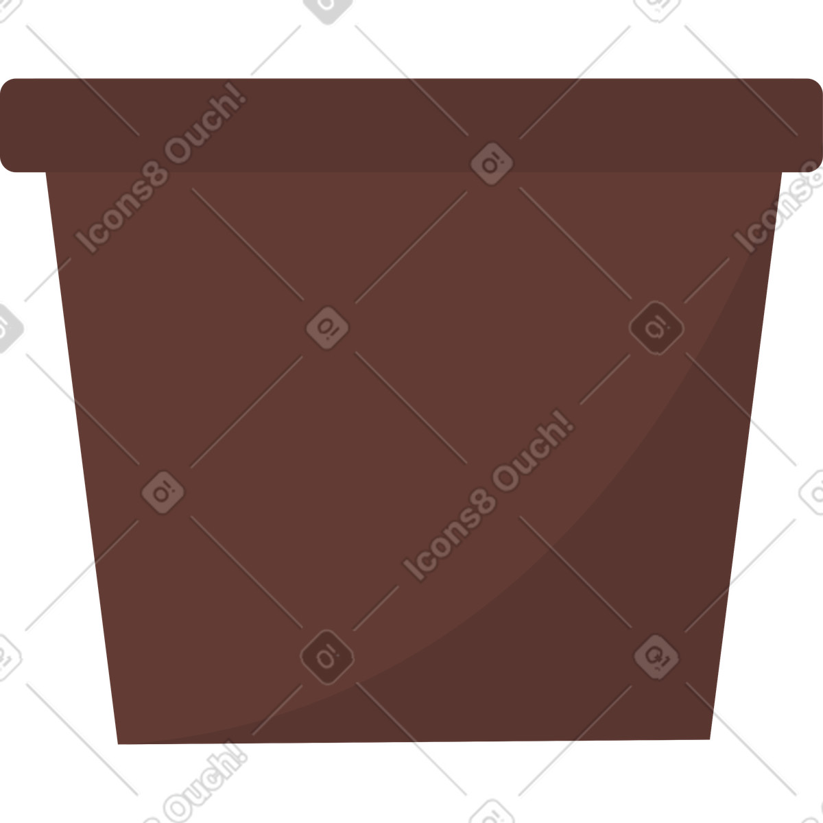 Vaso di fiori illustrazione in stile Lagom scarica in PNG, SVG