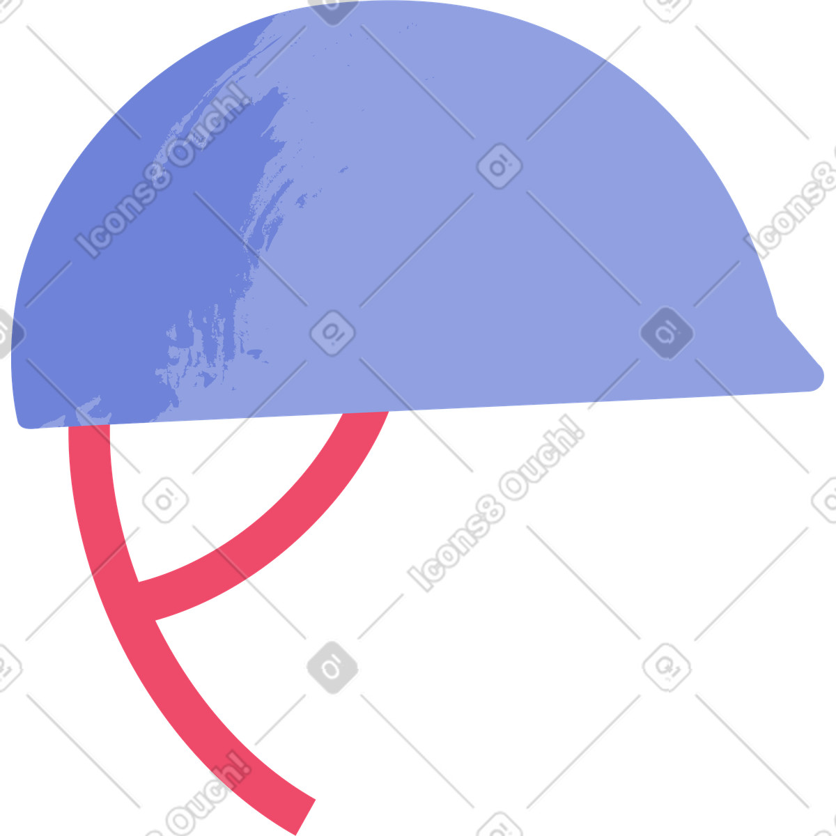 Ilustración Casco en estilo Juicy a descargar en PNG y SVG