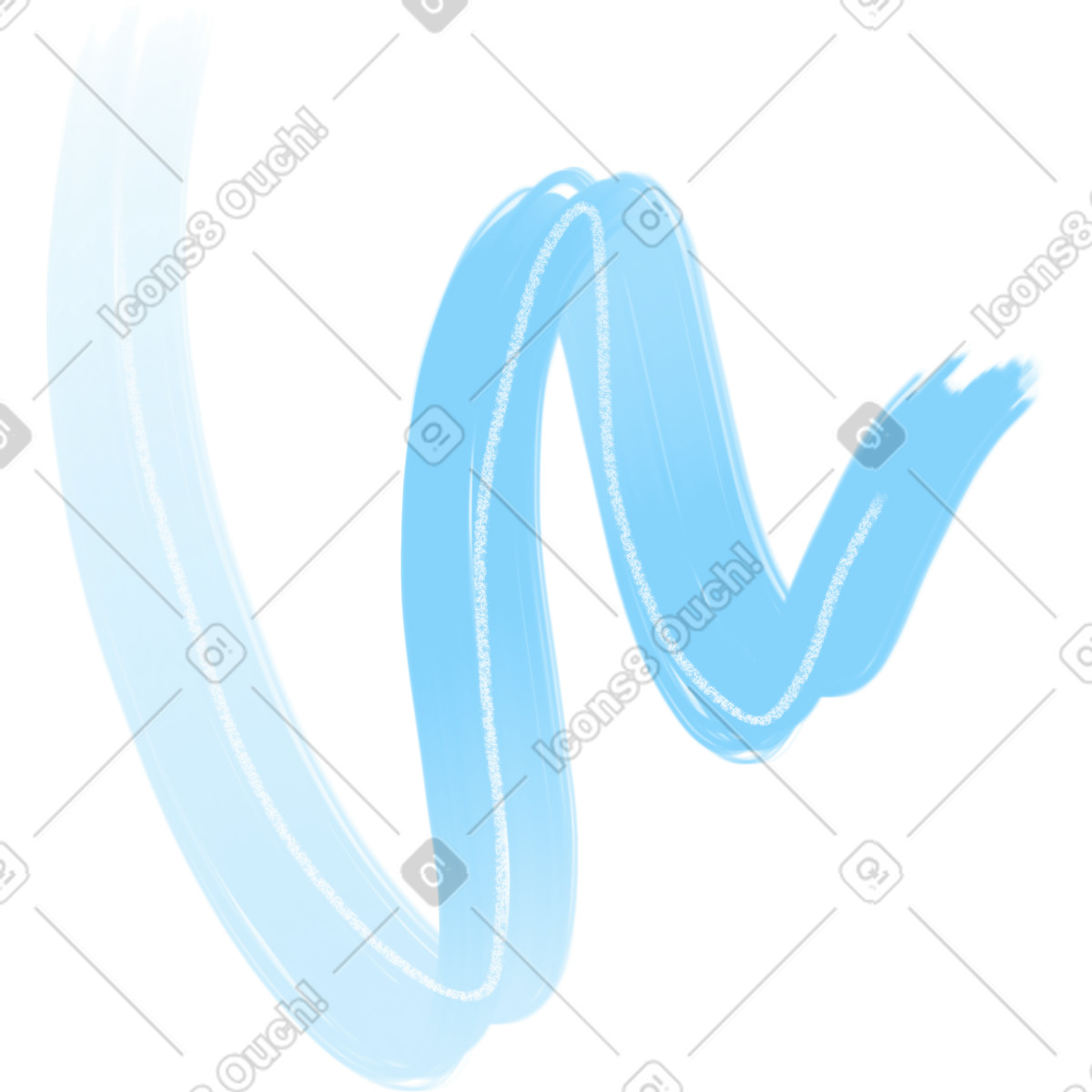 Decor three blue-Illustration im Doodle-Stil als Download in PNG, SVG