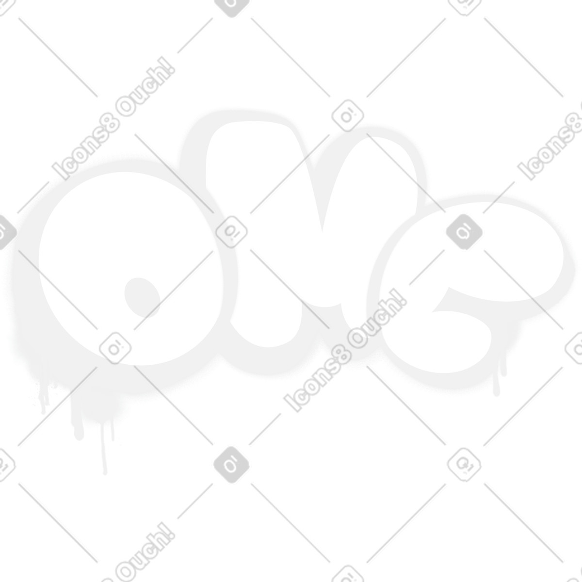下载 Jumble 风格的 Graffiti omg 插画，支持 PNG、SVG 格式