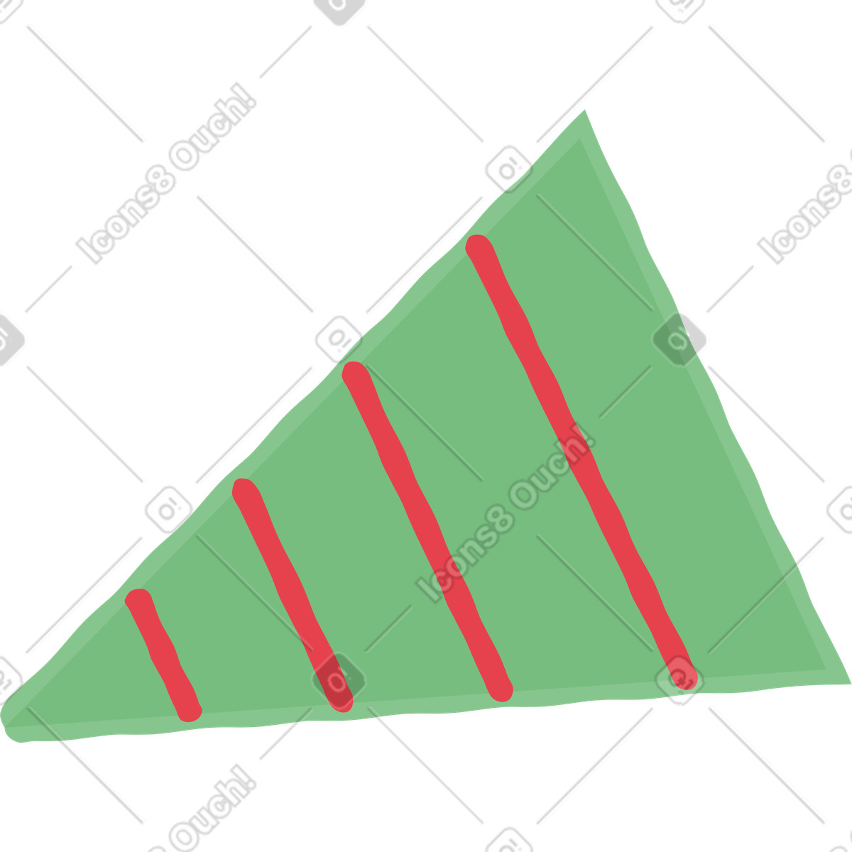 Party whistle illustration in Stripy style download in PNG, SVG