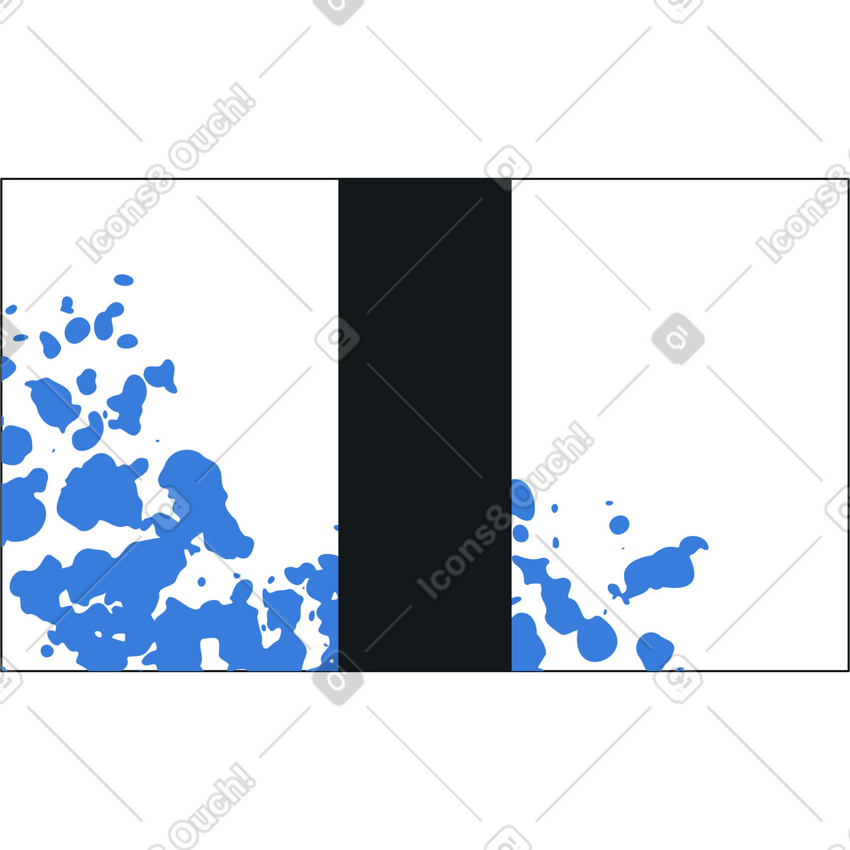 Ilustración Forma rectangular abstracta con textura en estilo Midnight a descargar en PNG y SVG