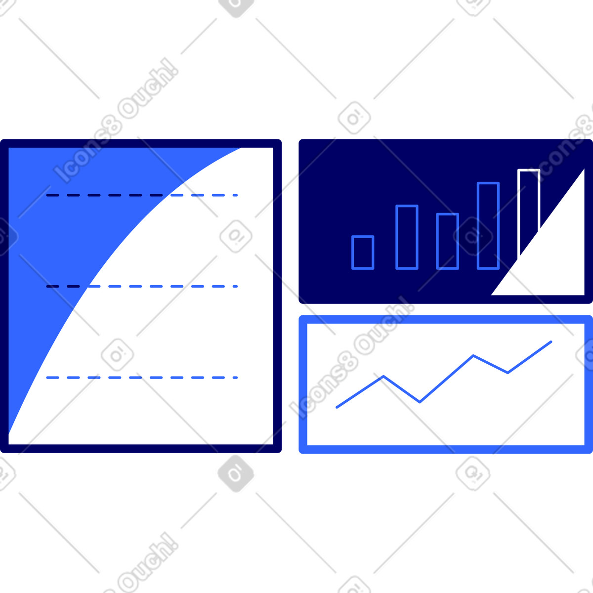 Ilustração de Quadro com gráficos em no estilo Lounge para baixar em PNG, SVG
