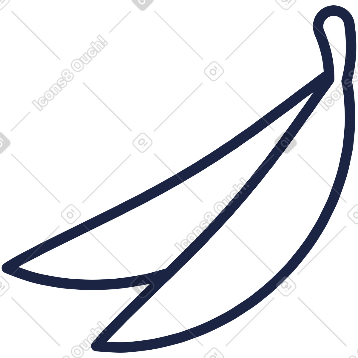 Bananas illustration in Urban Line style download in PNG, SVG