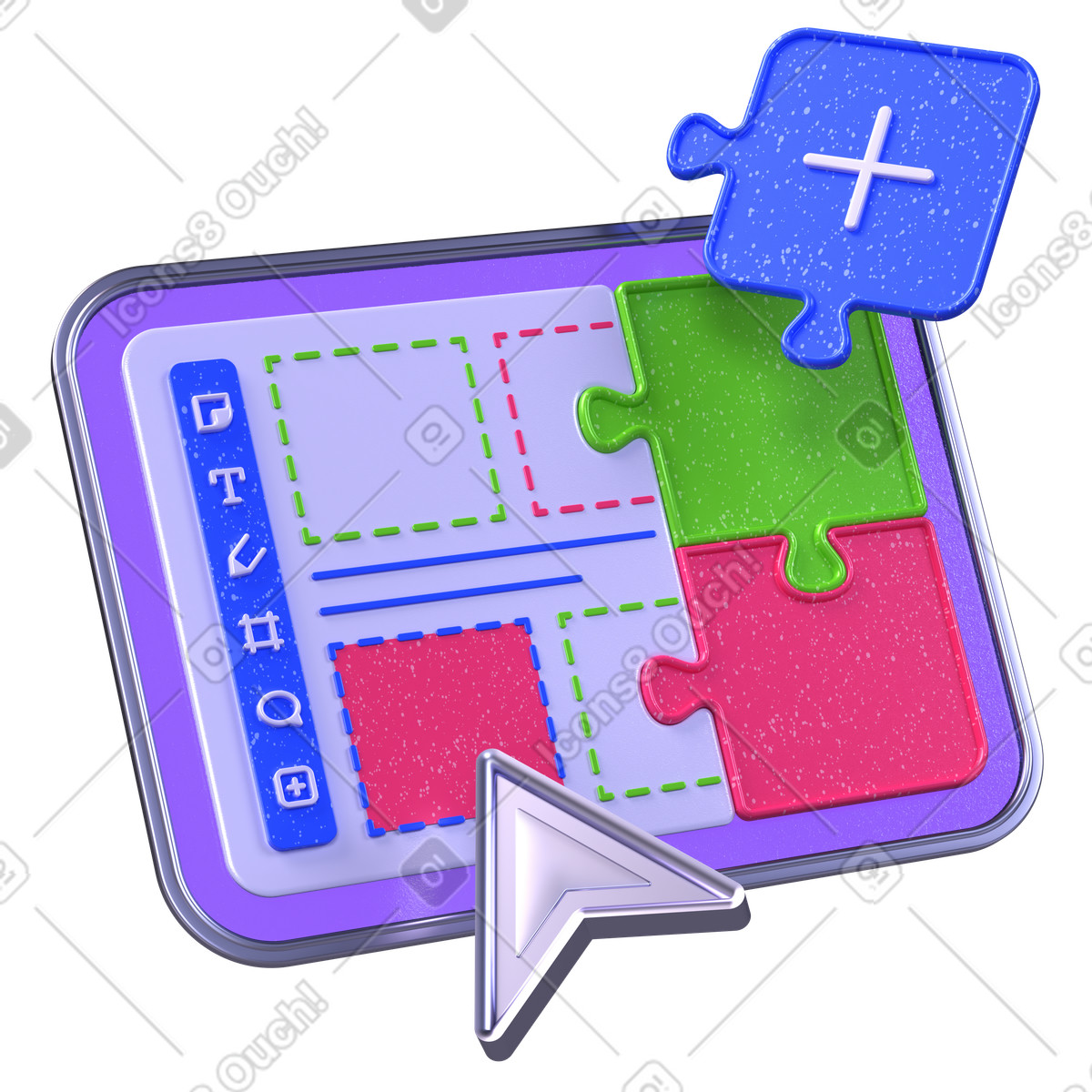 Adding new plugin module, Software extension installation, Plugin ecosystem growth illustration in PNG, SVG