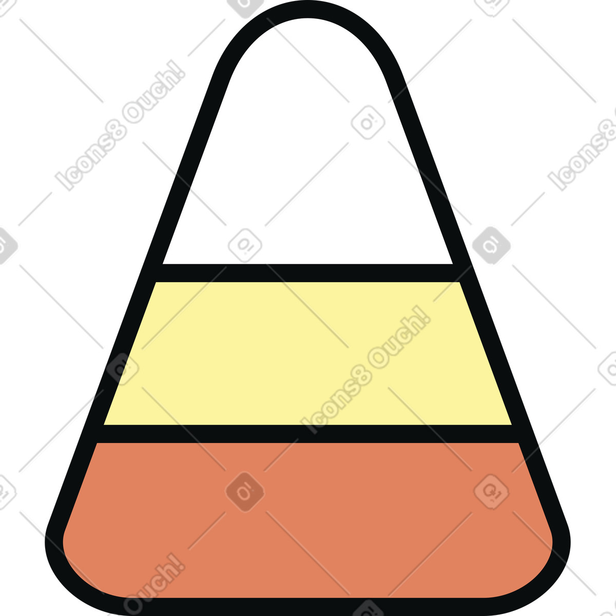 Illustration Bonbons au maïs dans le style Teko à télécharger aux formats PNG, SVG