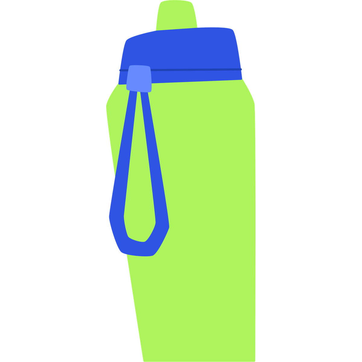 下载 Bouncy 风格的 Green sports bottle 插画，支持 PNG、SVG 格式