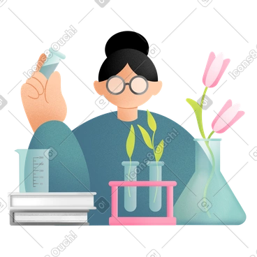 Scientist in the laboratory doing experiments PNG, SVG