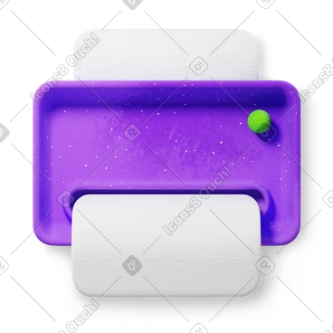 Purple Printer PNG, SVG