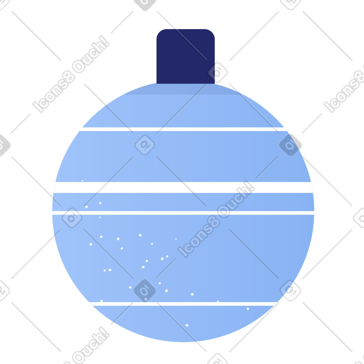 Ilustración Pelota de navidad en estilo Clip a descargar en PNG y SVG