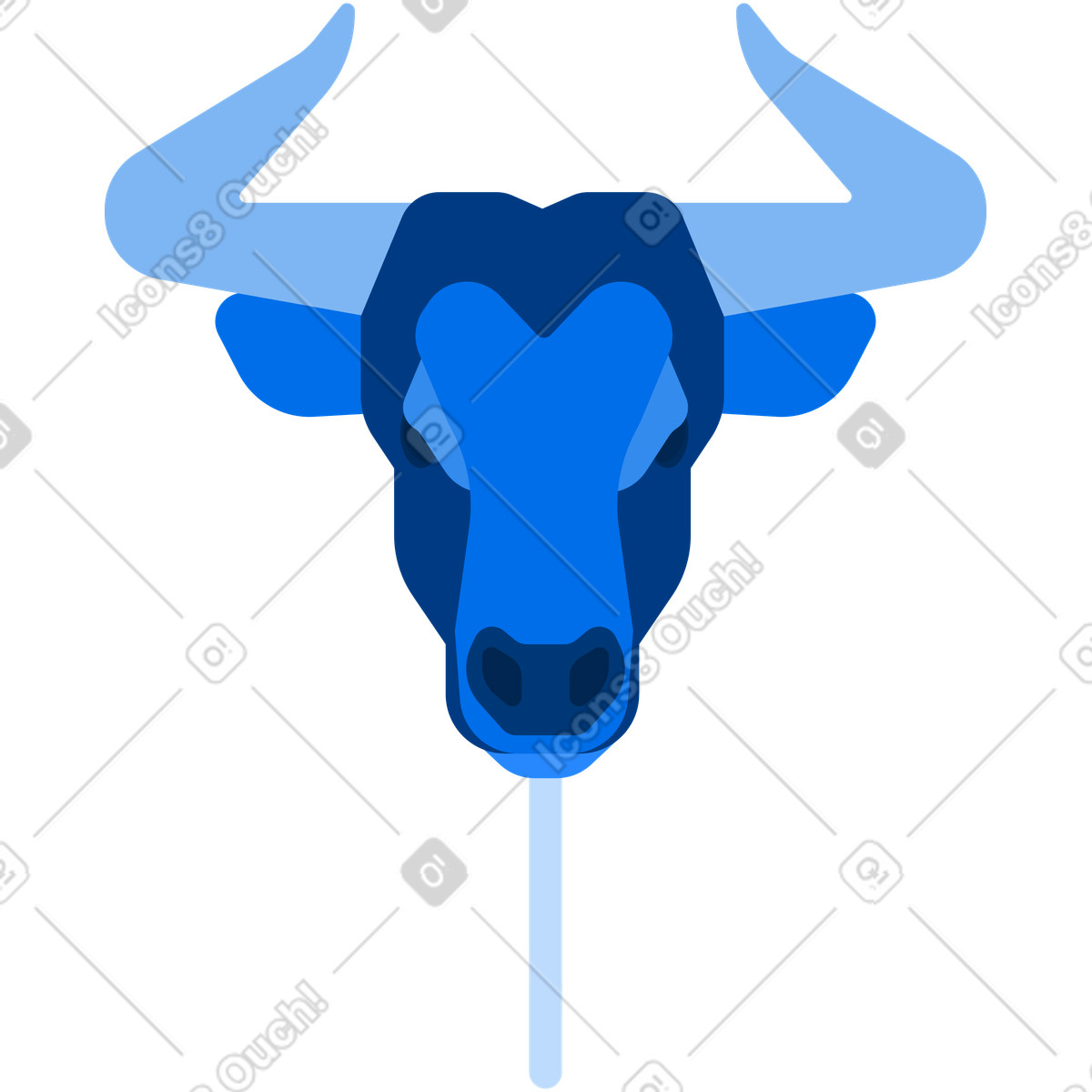下载 Urban 风格的 公牛面具 插画，支持 PNG、SVG 格式