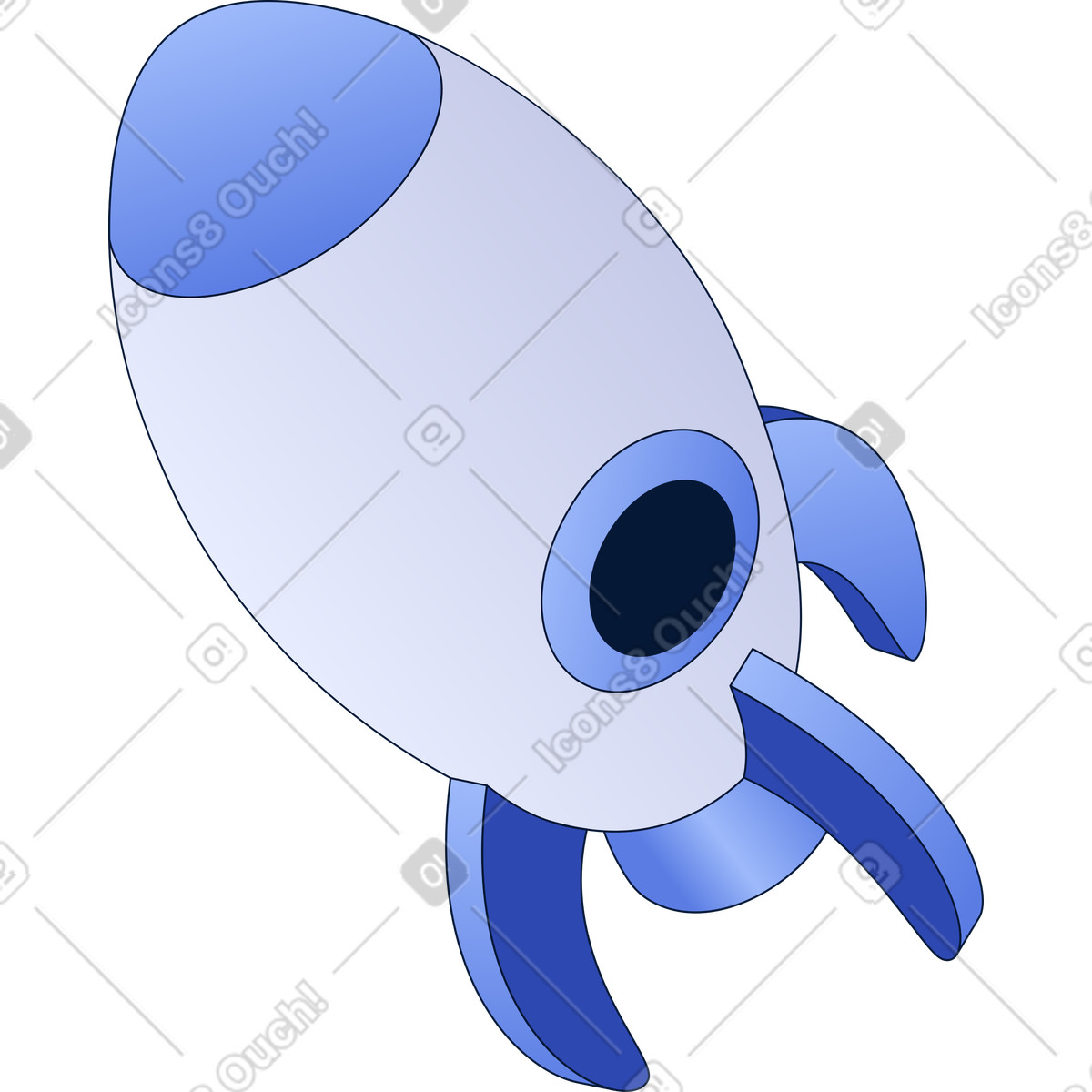 下载 Neat 风格的 Rocket 插画，支持 PNG、SVG 格式