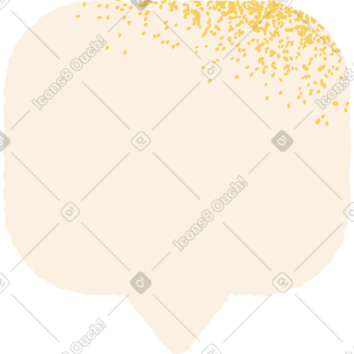 Chatbubble illustration in Pablo style download in PNG, SVG