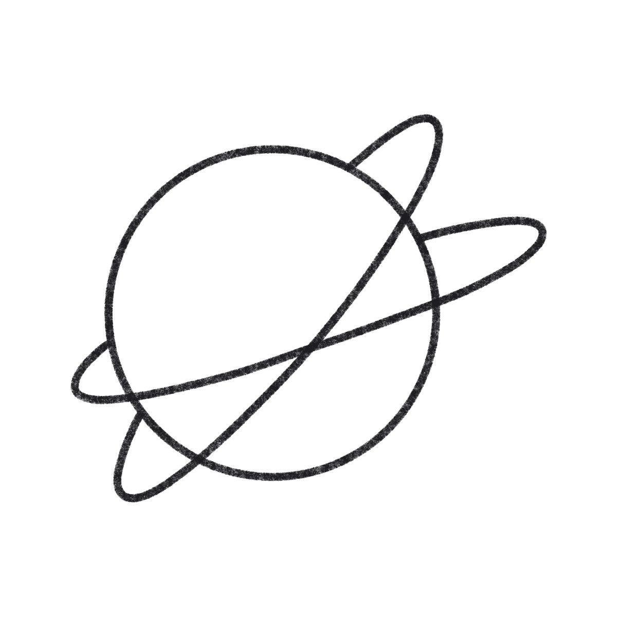 Planet illustrazione in stile Bonbon Line scarica in PNG, SVG
