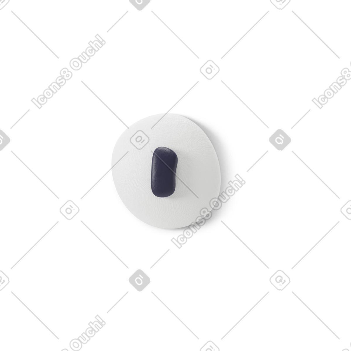 Ilustración Ojo con pupila vertical en estilo 3D Stripy a descargar en PNG y SVG