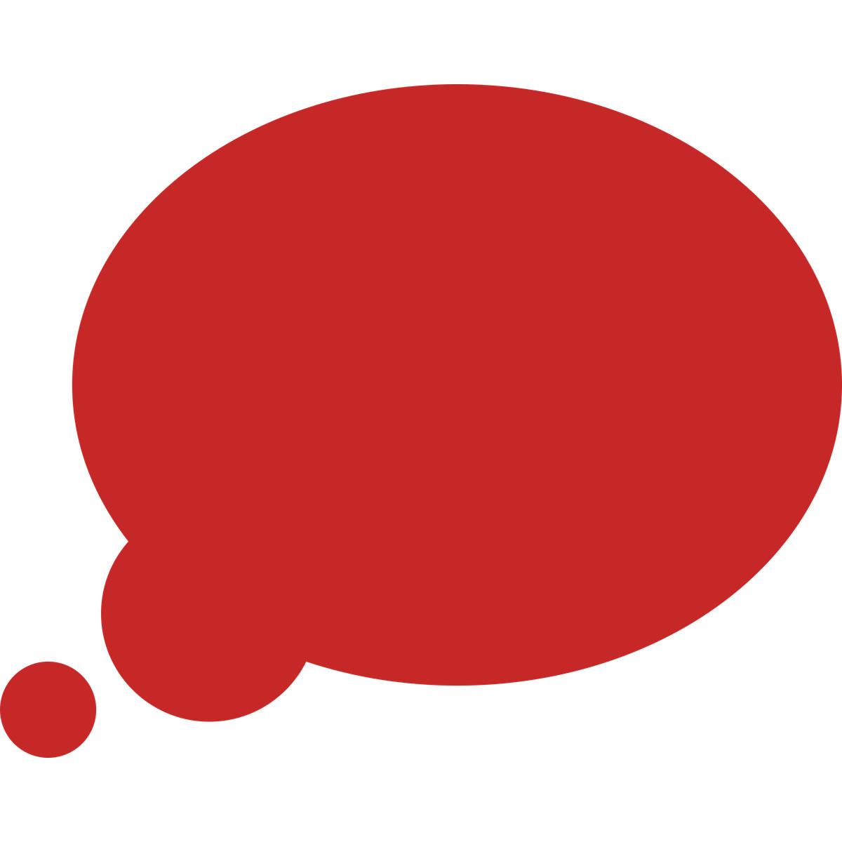 Иллюстрация Red oval-shaped thought bubble в стиле Fogg — скачать в форматах PNG, SVG