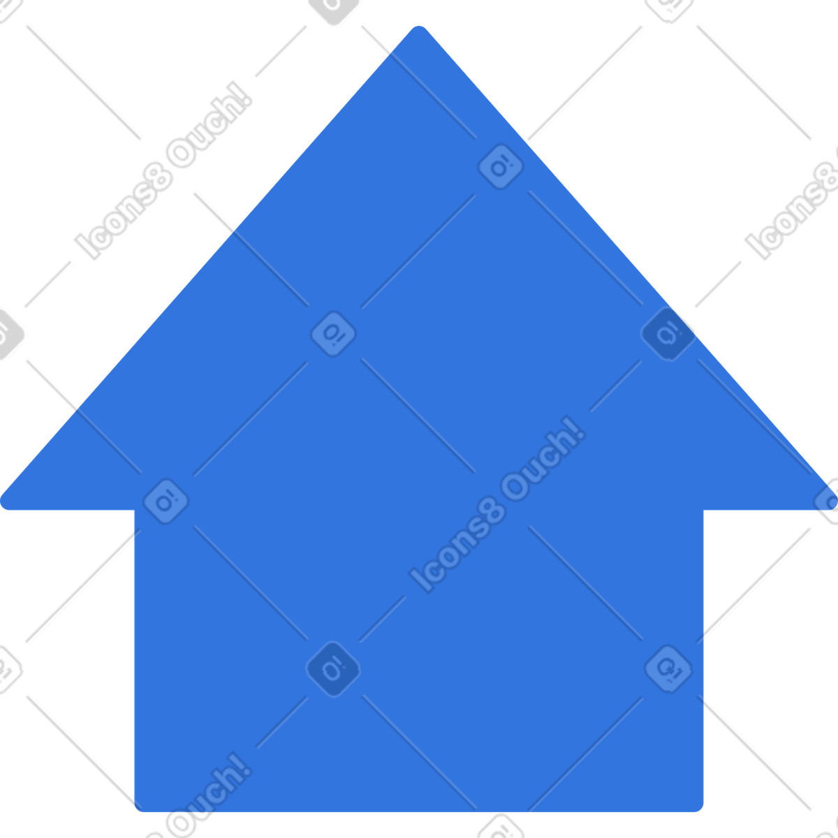Arrow up illustration in Sky style download in PNG, SVG