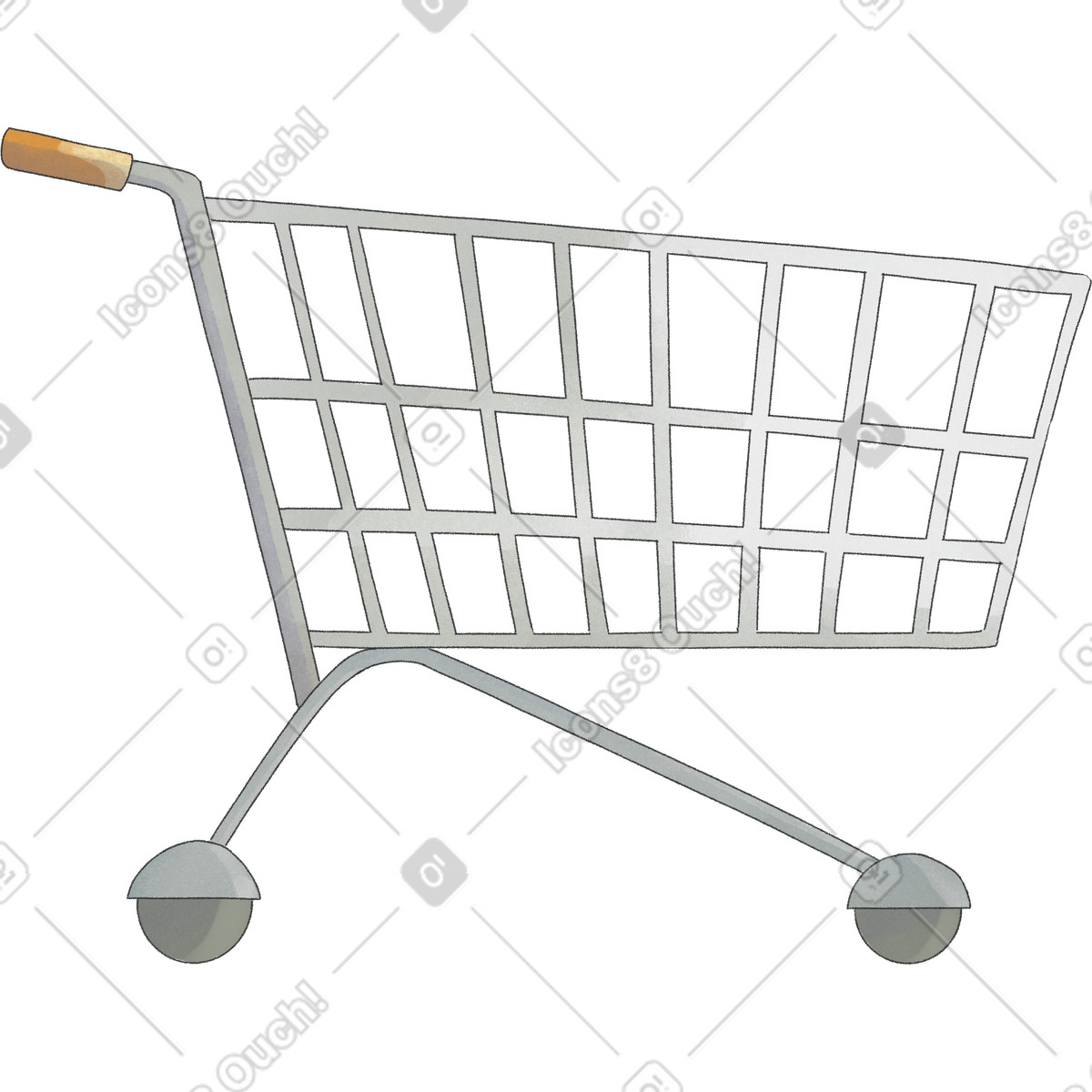 Ilustração de Carrinho compras em no estilo Seasons para baixar em PNG, SVG