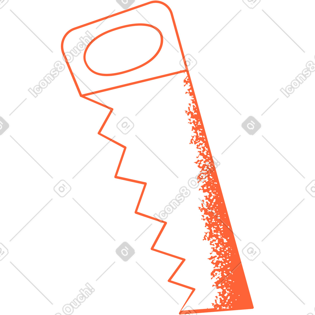 Sah-Illustration im Crayon-Stil als Download in PNG, SVG