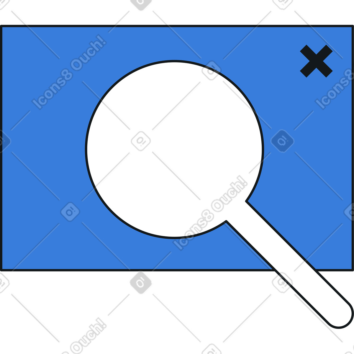 Ilustração de Ícone pesquisa em no estilo Midnight para baixar em PNG, SVG