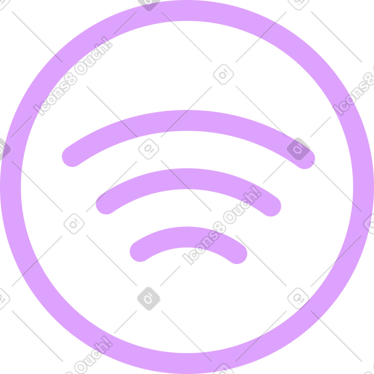 Icona wifi illustrazione in stile Outline scarica in PNG, SVG
