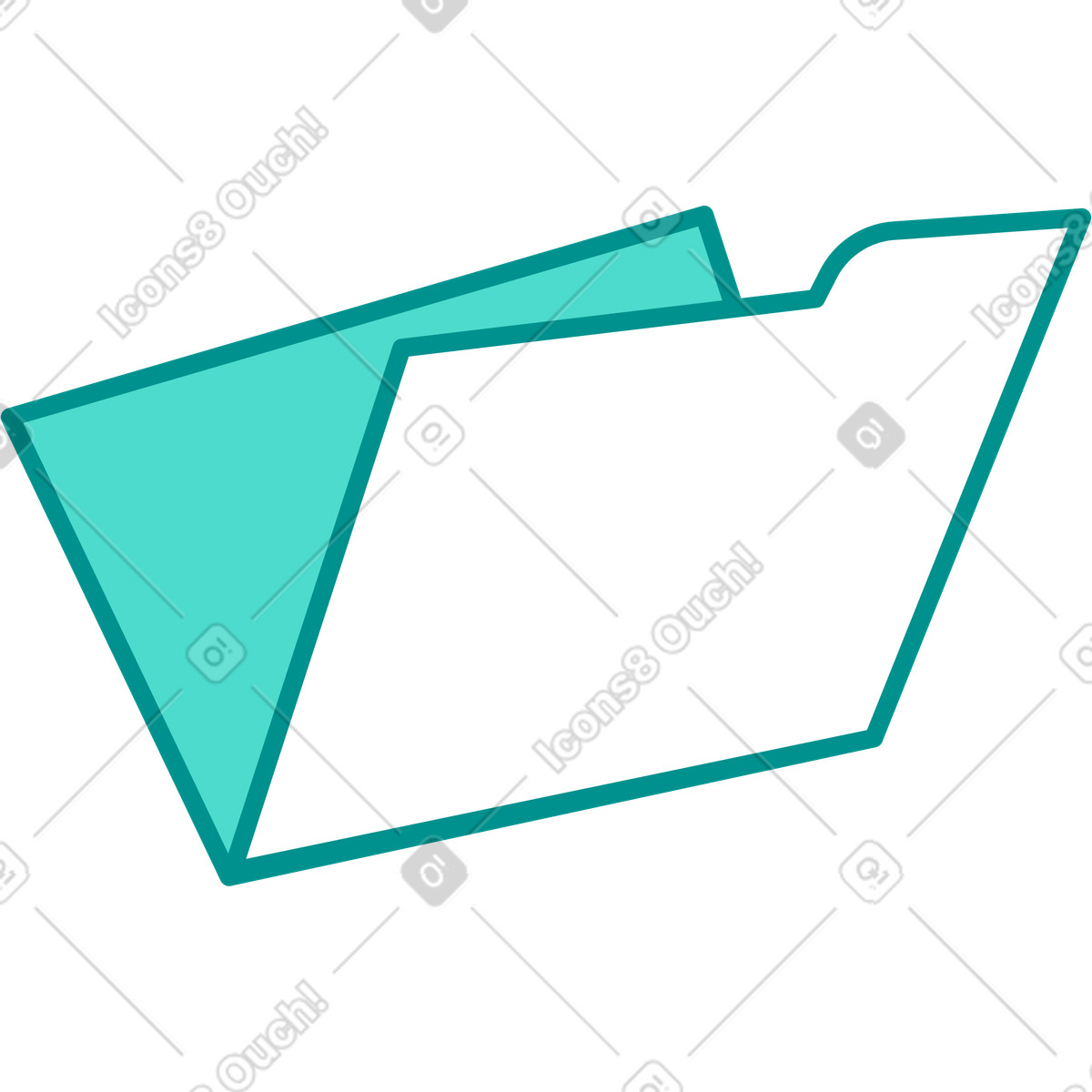 Document folder illustration in PNG, SVG