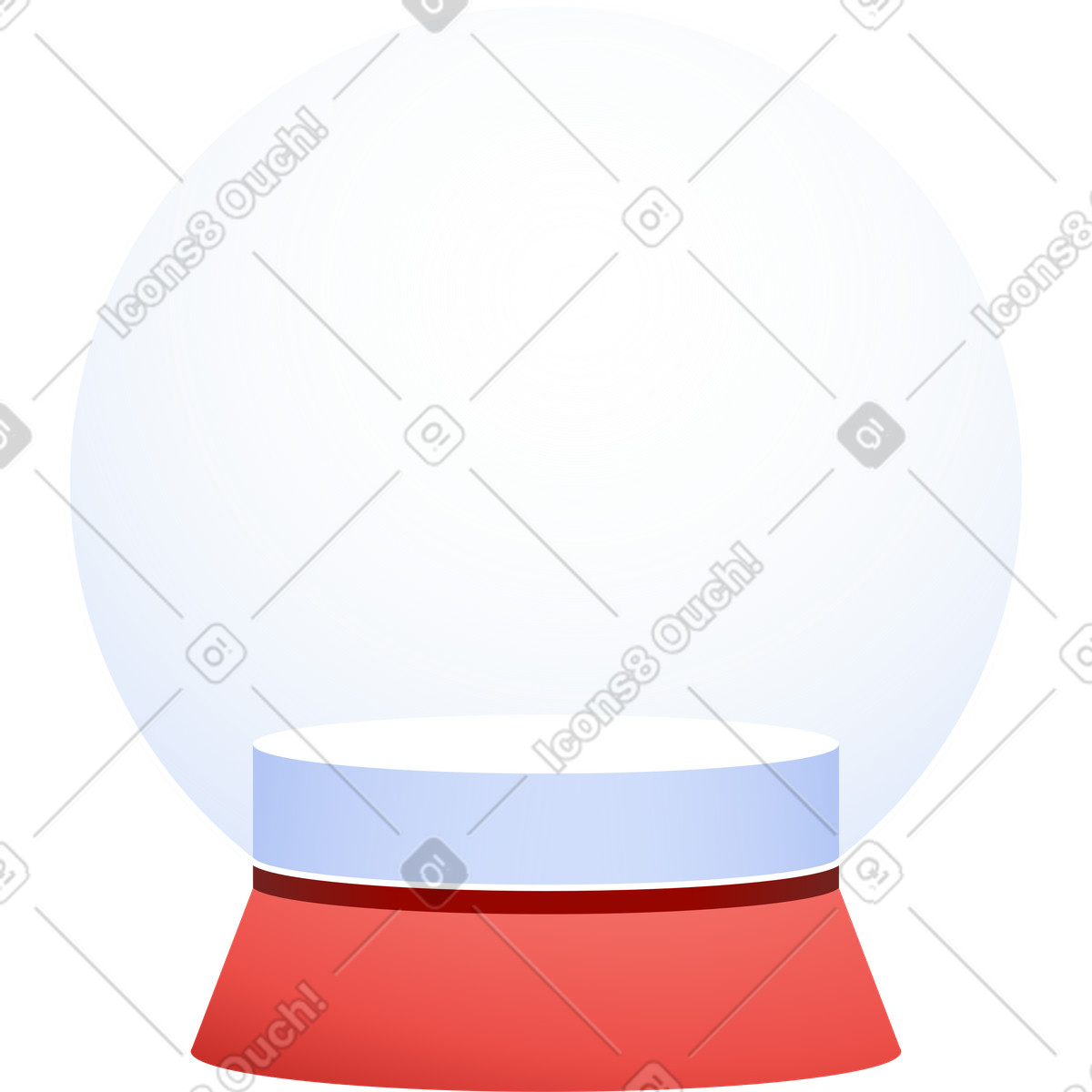 Ilustração de Globo neve em no estilo Levels para baixar em PNG, SVG