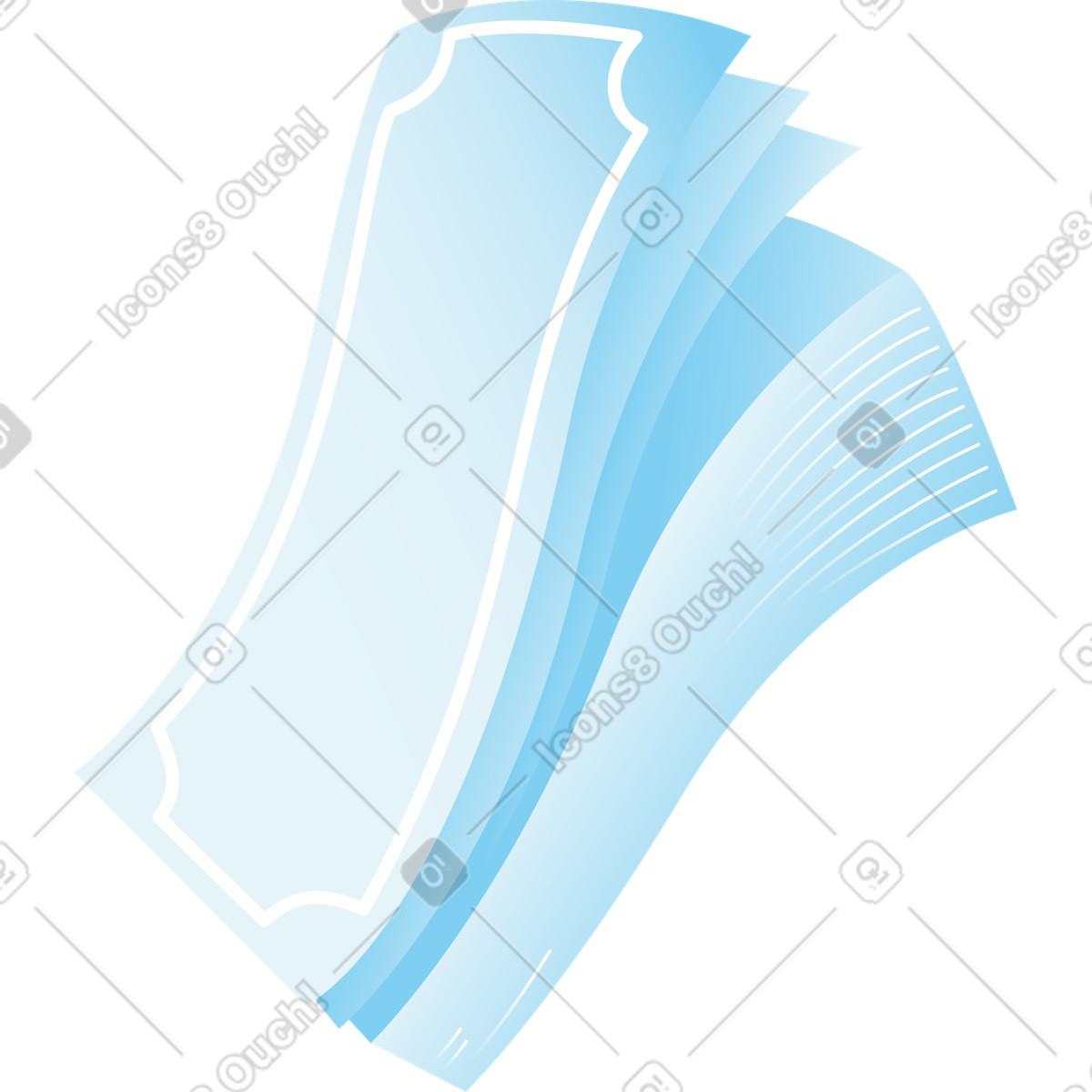 Stapel rechnungen-Illustration im Airy-Stil als Download in PNG, SVG