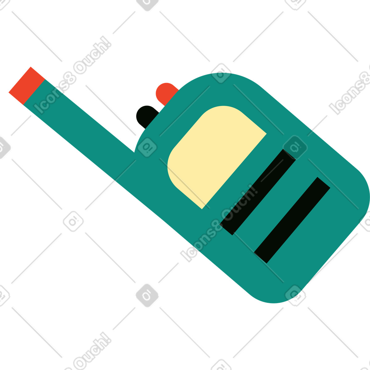 Ricetrasmittente illustrazione in stile Polar scarica in PNG, SVG