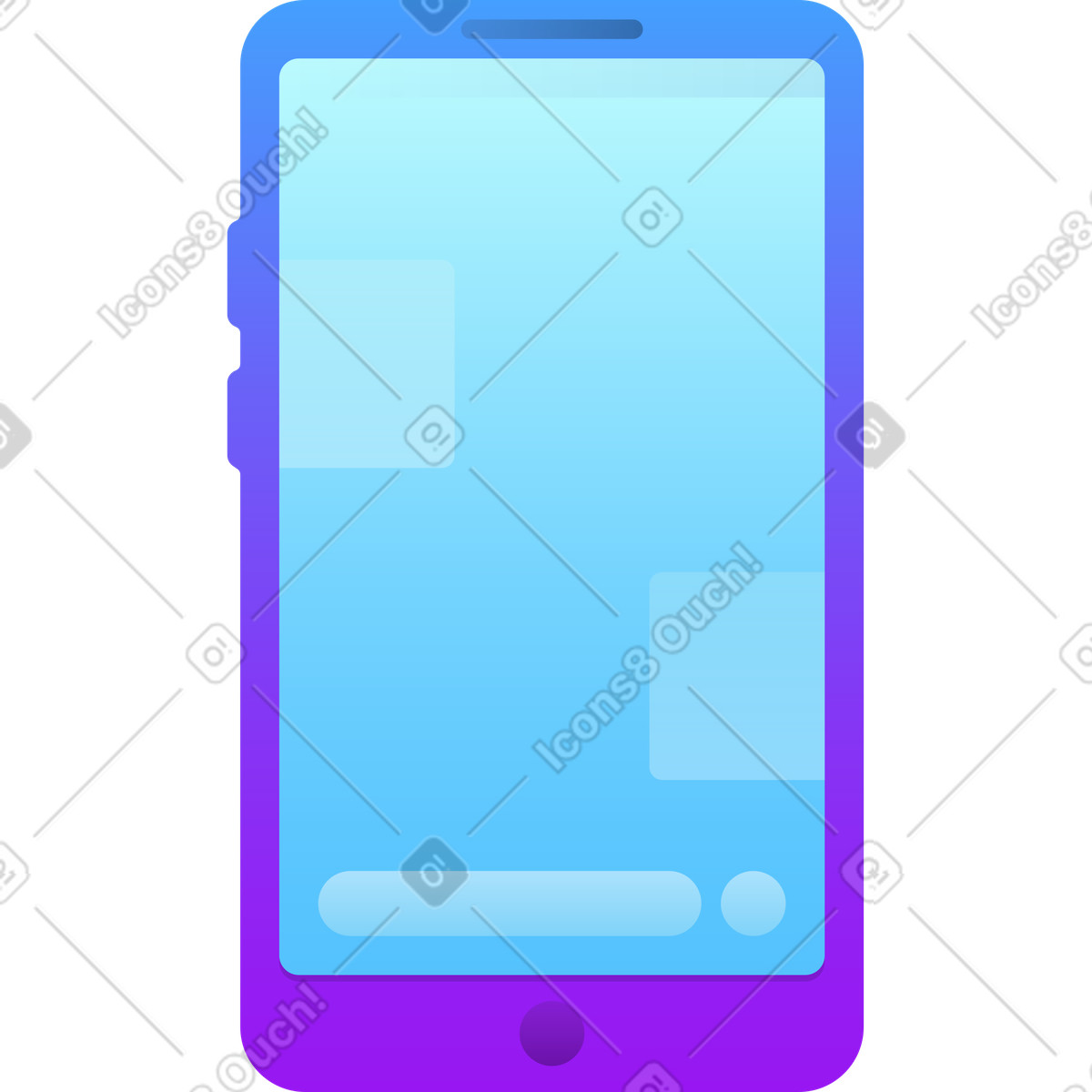 Phone illustration in Hugo style download in PNG, SVG