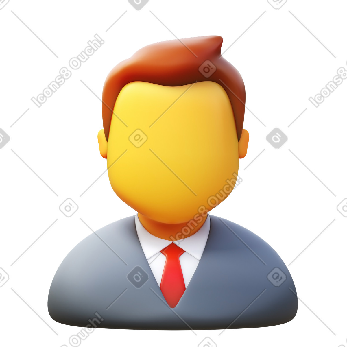 Ilustração de Homem negocios em no estilo 3D Fluency para baixar em PNG, SVG