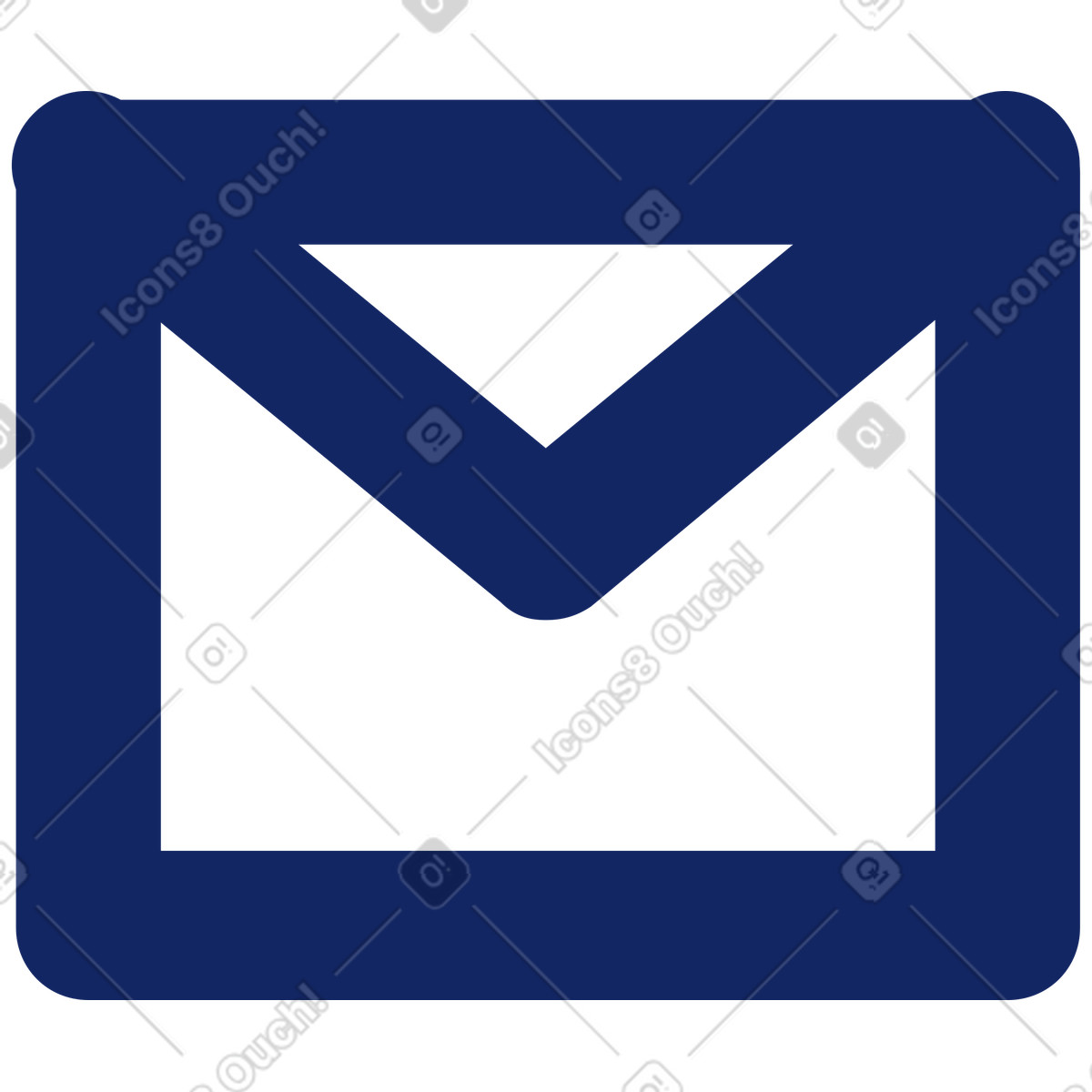 Ilustração de Ícone envelope em no estilo Cyborg para baixar em PNG, SVG